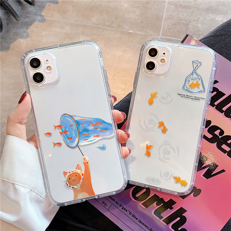 Apple Iphone 16 - Adorável peixes claro caso de telefone