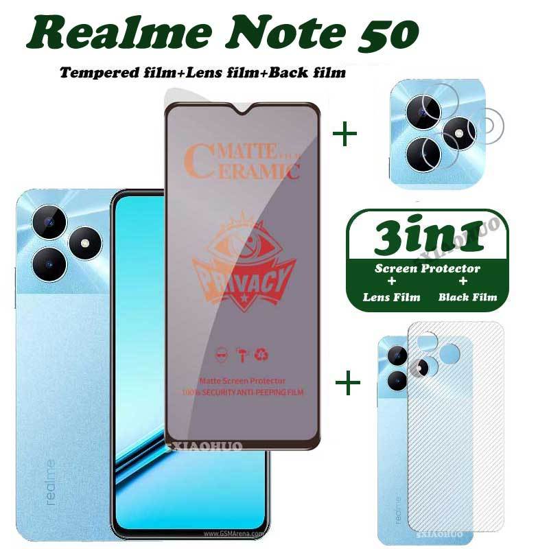 Realme Note 50 - Película de Vidro Temperado Anti-Espião 3