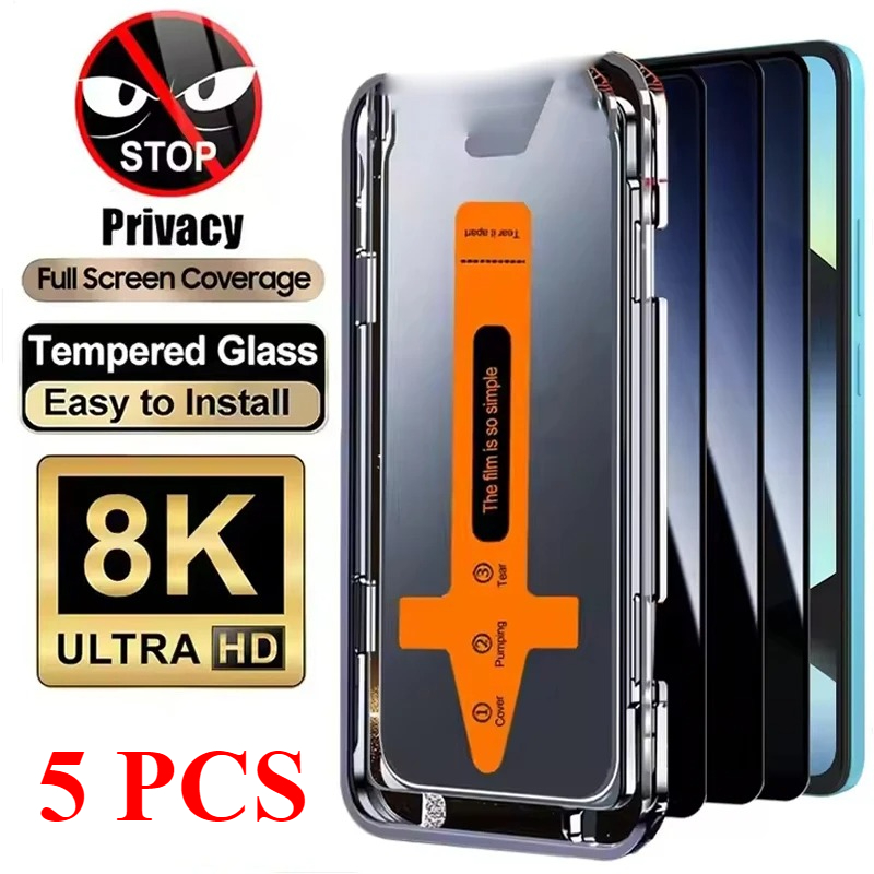 Oppo Find X8 - 2-5PCS Vidro Temperado Anti-Poeira e Privacidade