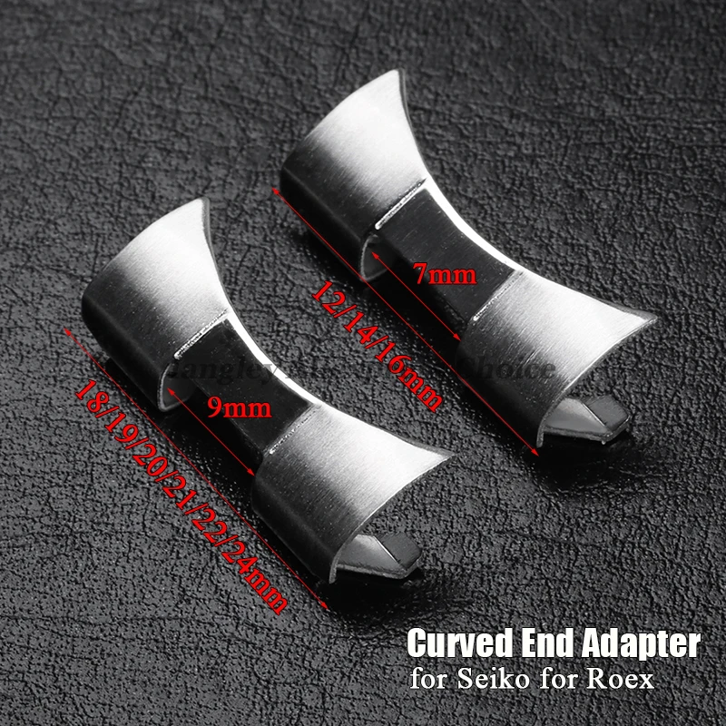 Watch Band Connector - Elo de extremidade curvada para seiko