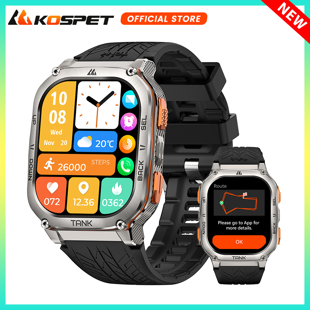 Smartwatch X2 - Kospet tanque m3 ultra gps relógio