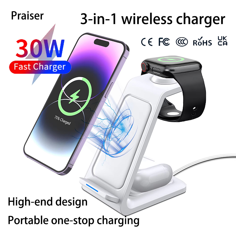 Watch Charger Cable - Carregador sem fio 3 em 1
