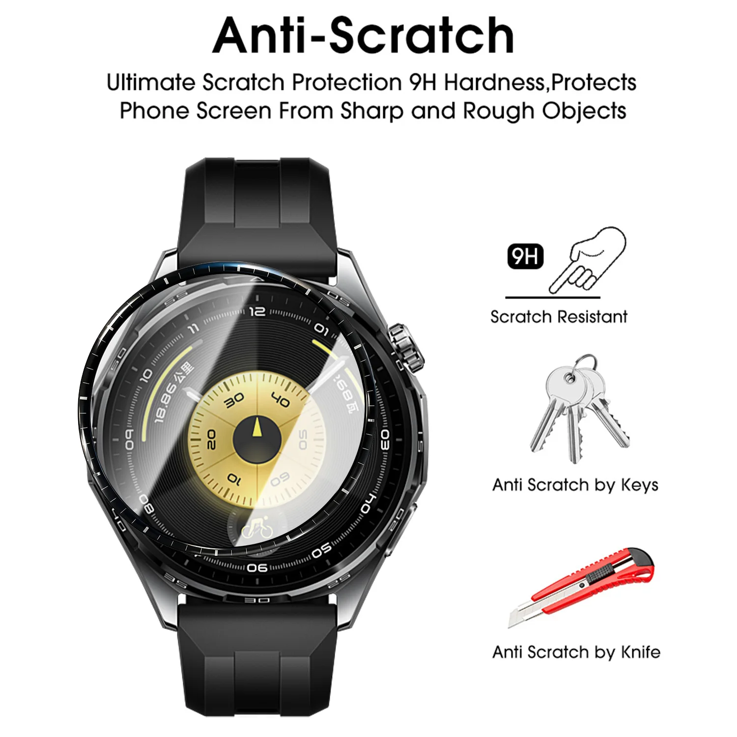 Película protetora 3d para hua - Watch Face Protector avaliação e preço