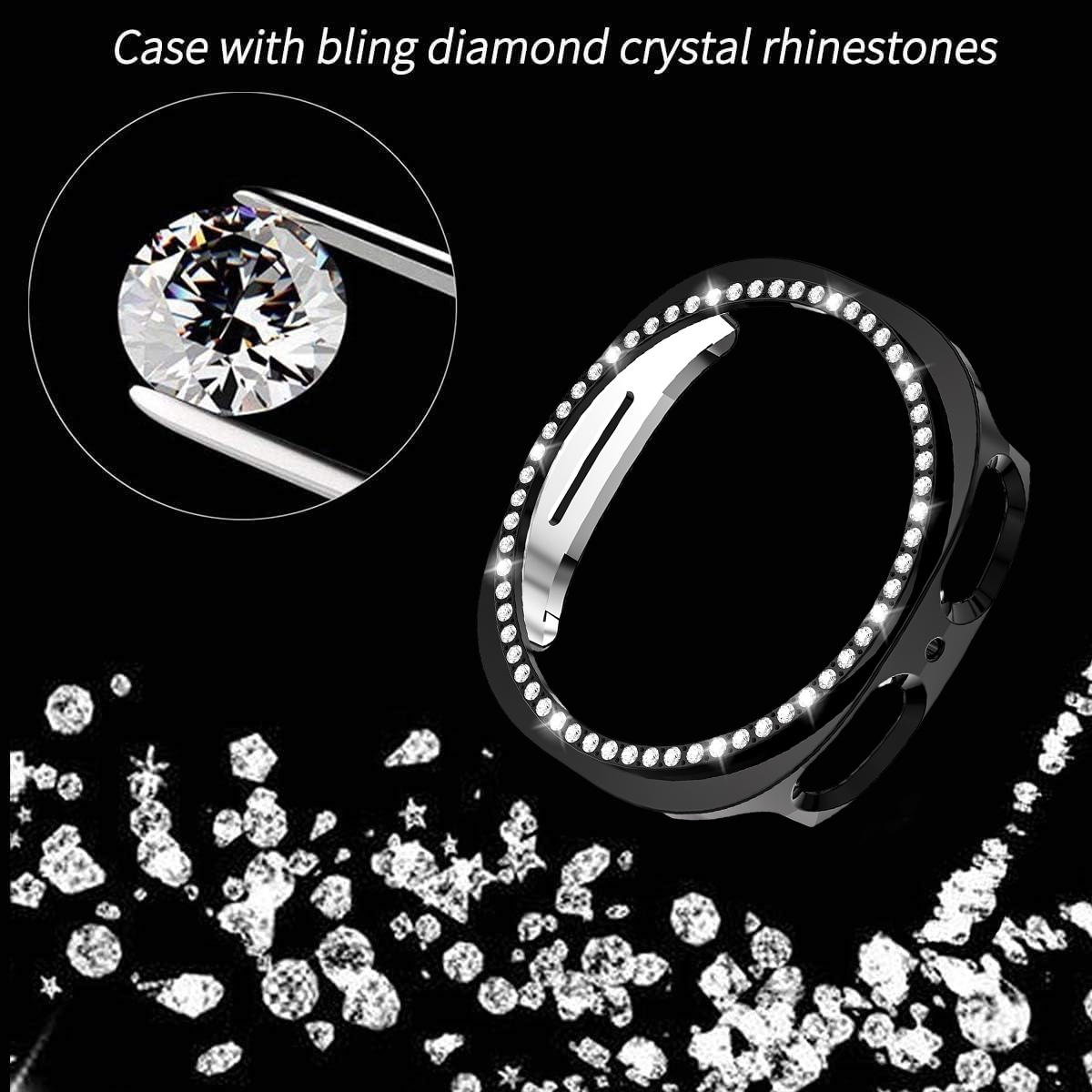 Capa Diamante Bling para Samsu - Samsung Smartwatch Accessories avaliação e preço