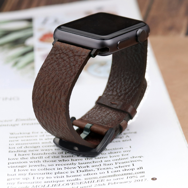 Pulseira de couro de bezerro i - Smartwatch Accessories Shop avaliação e preço