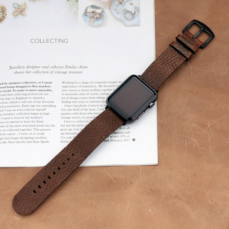 Pulseira de couro de bezerro i - Smartwatch Accessories Shop avaliação e preço