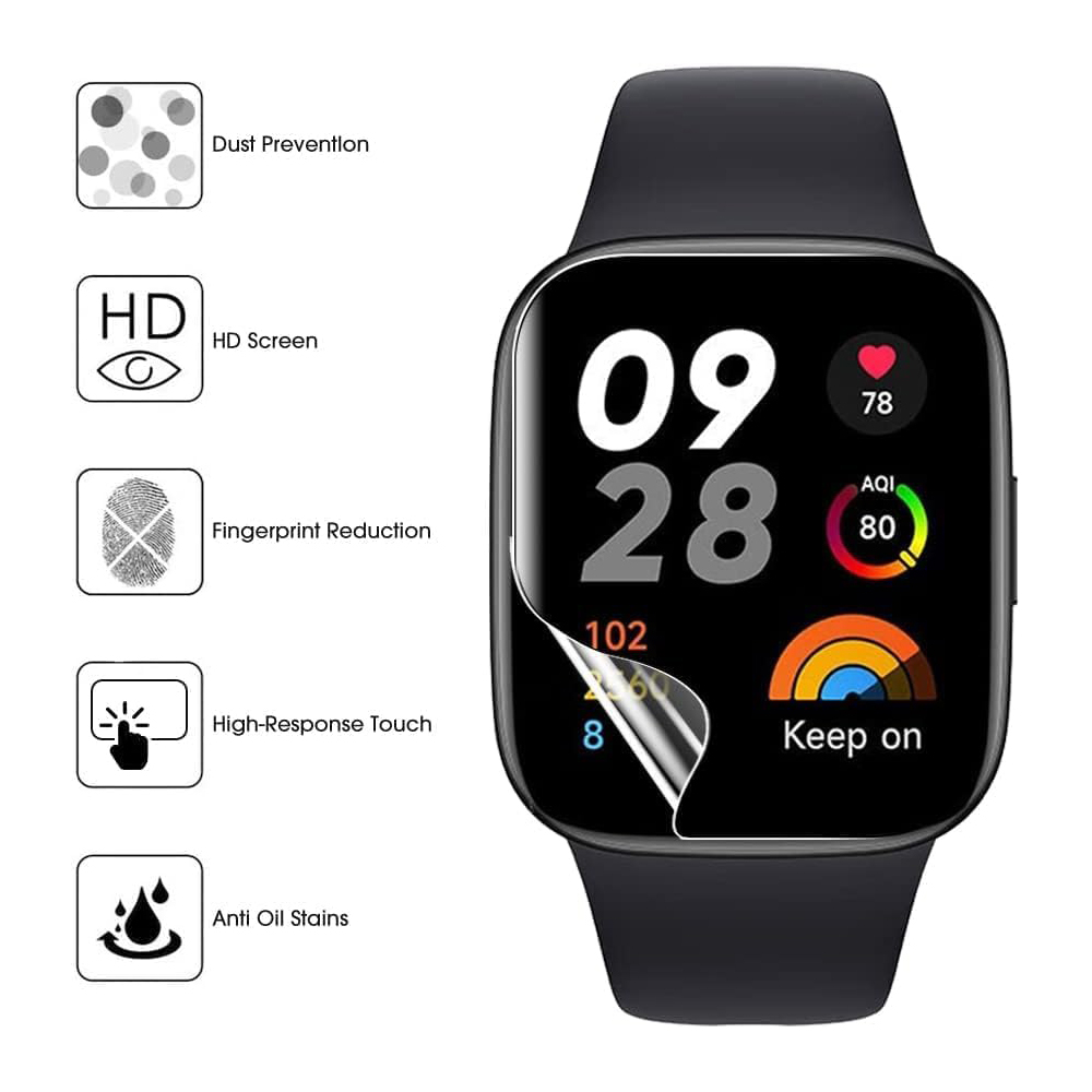 3/6 pçs película protetora de  - Watch Face Protector avaliação e preço