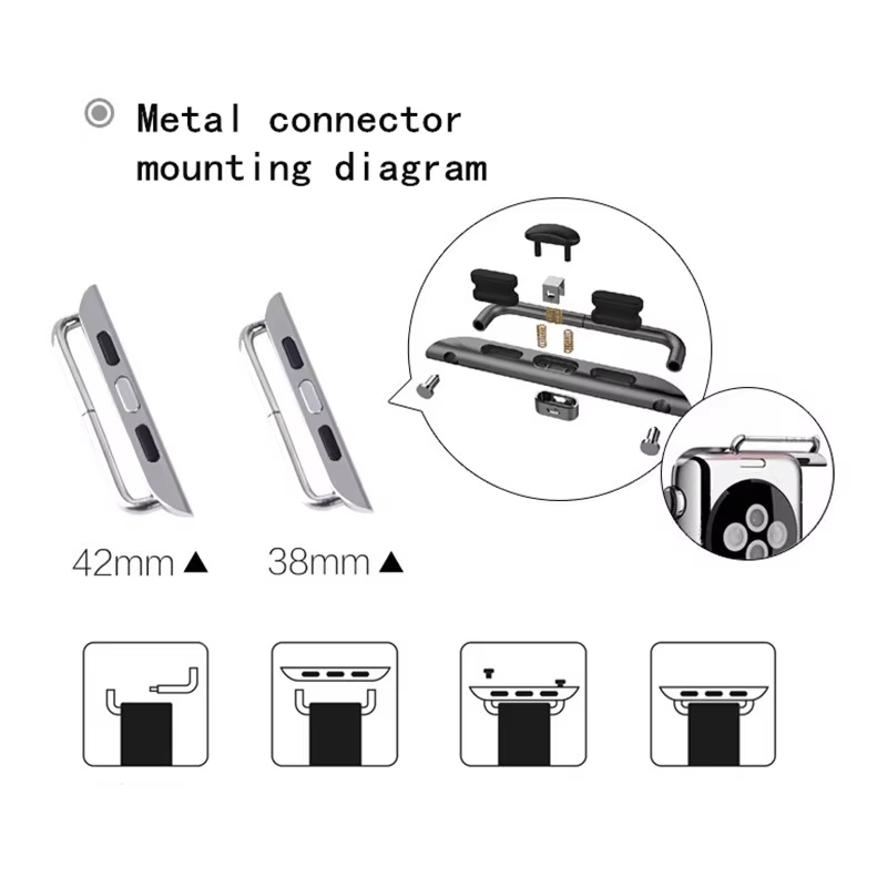 Adaptador de conector de aço i - Watch Band Connector avaliação e preço