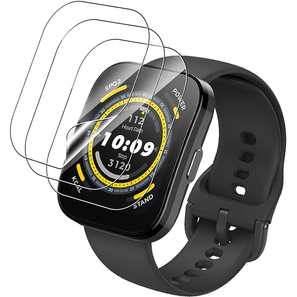 3 pçs claro hd filme protetor  - Amazfit Smartwatch Accessories avaliação e preço