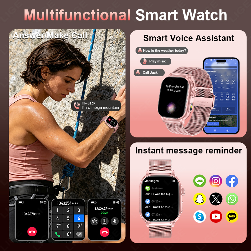 Novo Smartwatch 2026 com Bater - Smartwatch Batam avaliação e preço