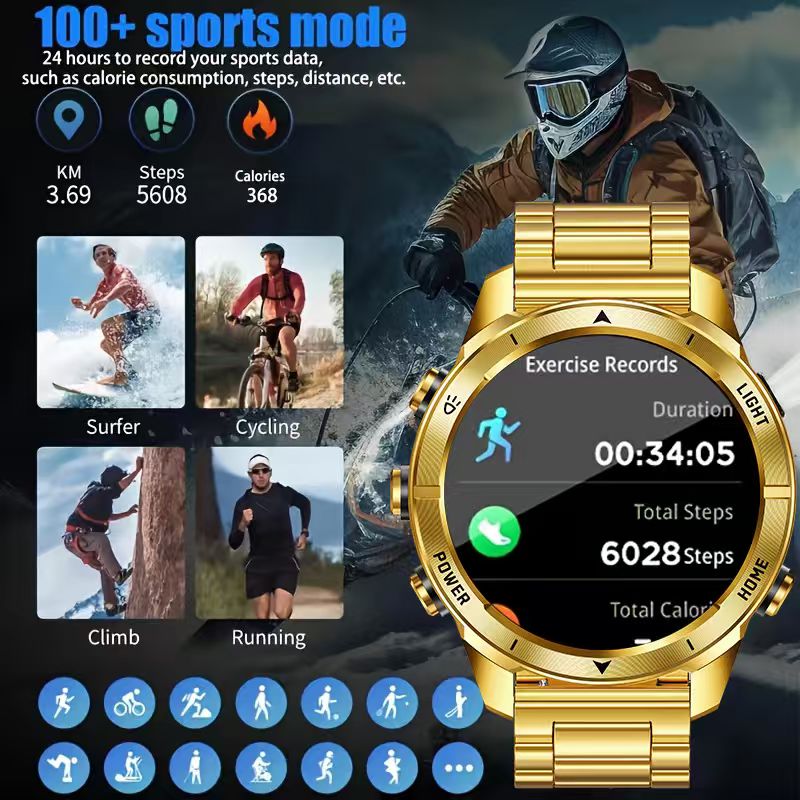 Novo esporte ao ar livre relóg - Smartwatch Batam avaliação e preço
