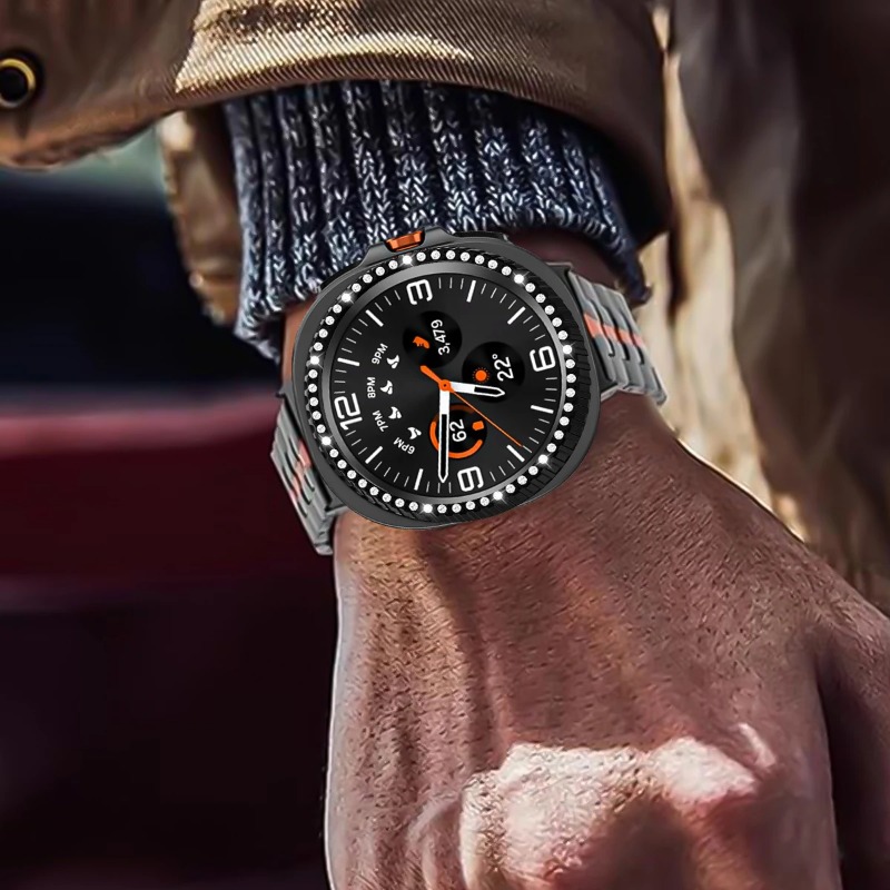 Capa de moldura de metal para  - Samsung Smartwatch Accessories avaliação e preço