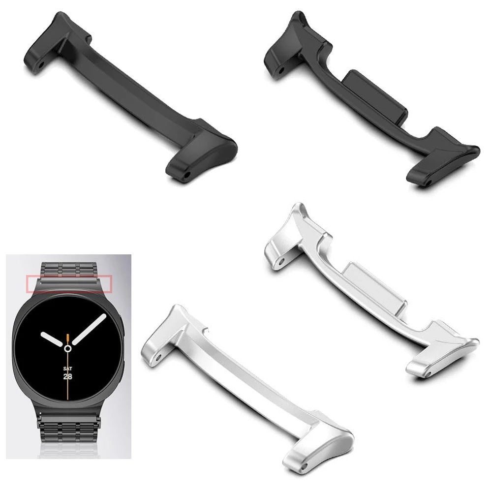 2 pçs conector de aço inoxidáv - Watch Band Connector avaliação e preço